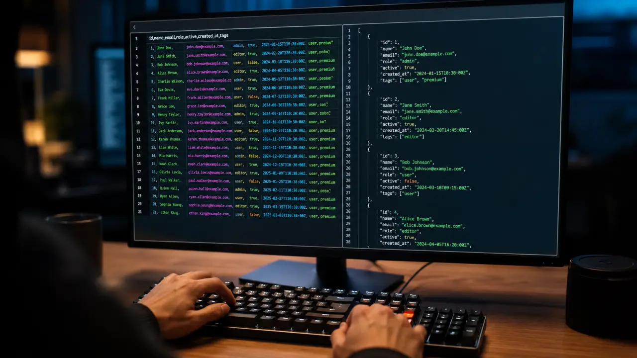 CSV to JSON Converter Online — Free, Instant, No Signup (2026 Guide)
